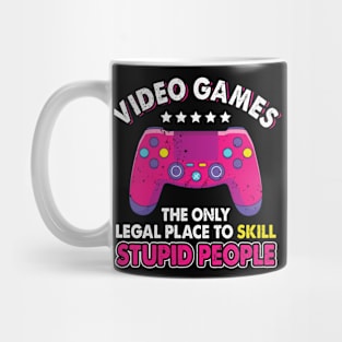 Video Games Ruined My Life Funny Gaming Lover Controller Gamer Mug